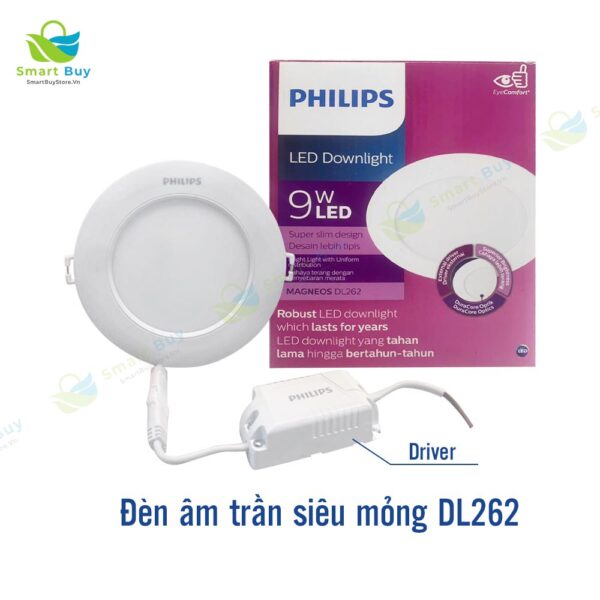 Đèn led âm trần Philips DL262