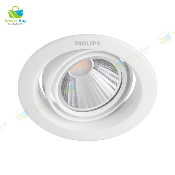 Đèn led âm trần Philips thay đổi góc chiếu 2 trục Pomero