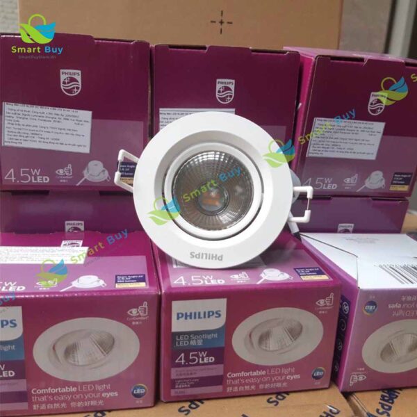 Đèn led âm trần Philips thay đổi góc chiếu SL201